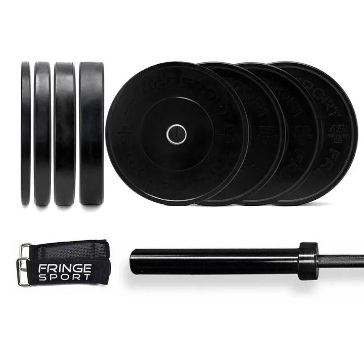Bar + Black Bumper Plate Packages (122606538)