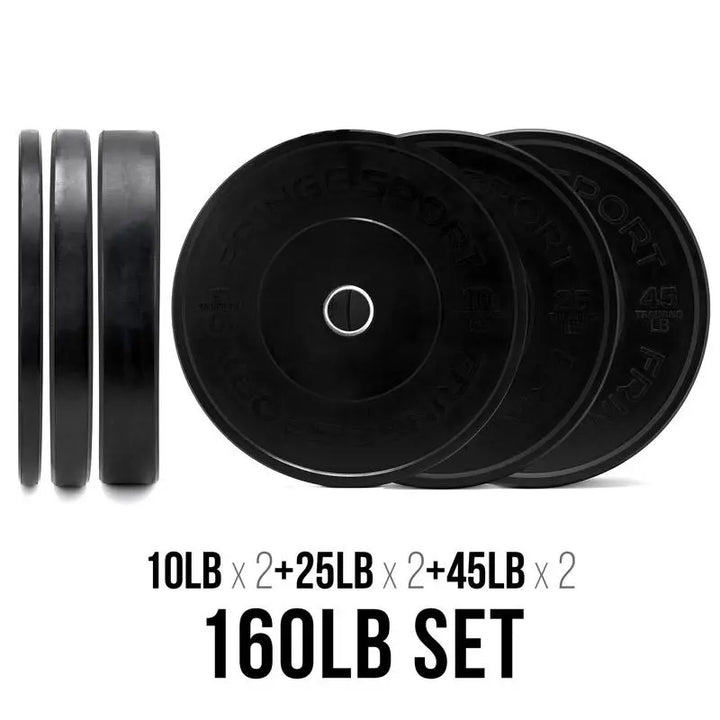 Bar + Black Bumper Plate Packages (122606538)