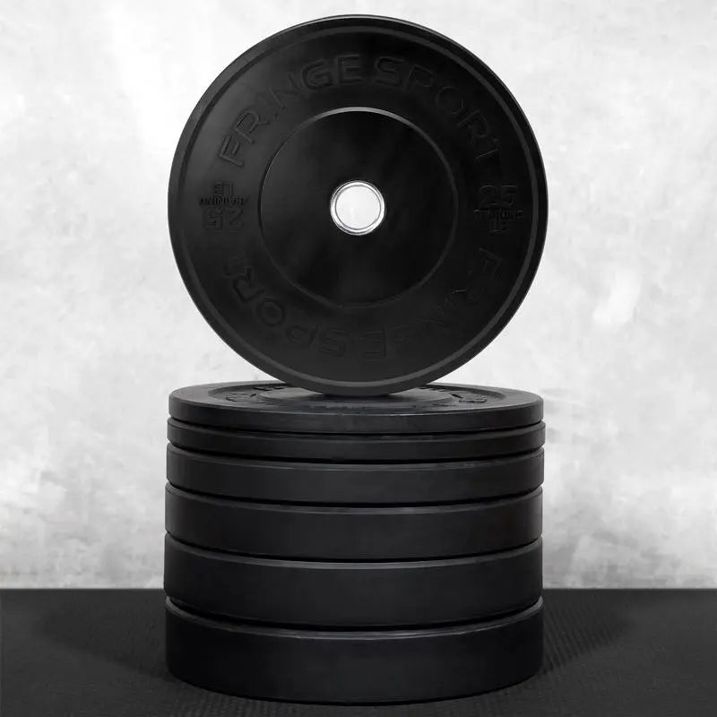 Black Bumper Plate Sets Weightlifting Equipment – Fringe Sport
