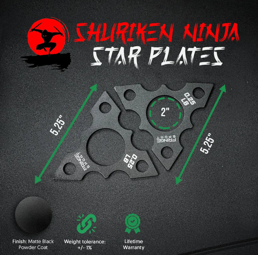 Shuriken Fractional Plate Pairs (0.25lbs) (7493177507887)