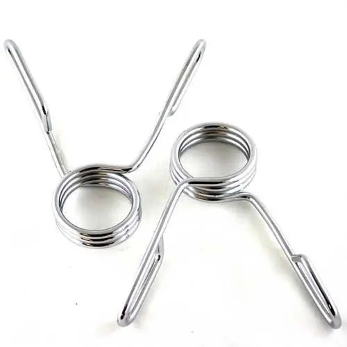 thumbnail image 2 of 2 Pack Barbell Spring Clamp Collars - Weight Bar Spring Clips For Gym & Training 2 of 6