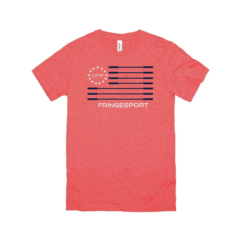Stars & Bars Red Unisex T-Shirt - Fringe Sport