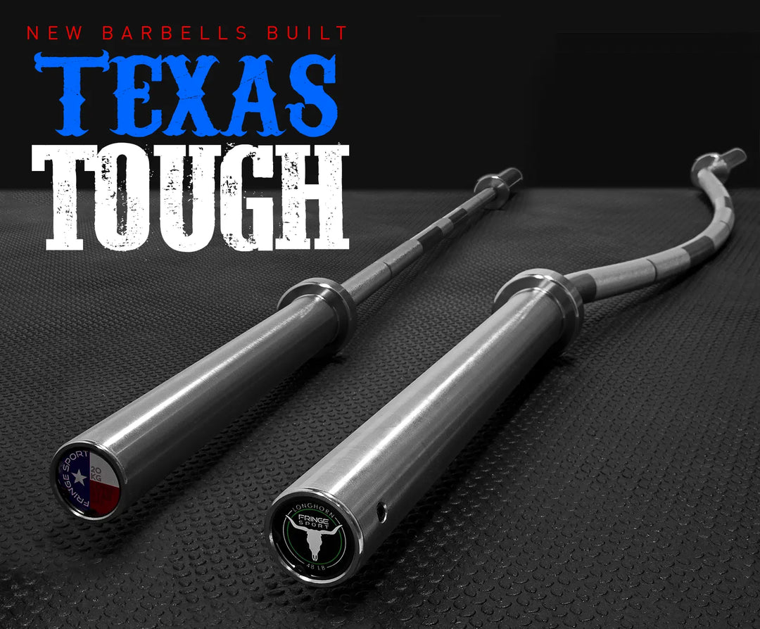 2-New-Powerlifting-Barbells-Make-Training-Texas-Tough Fringe Sport