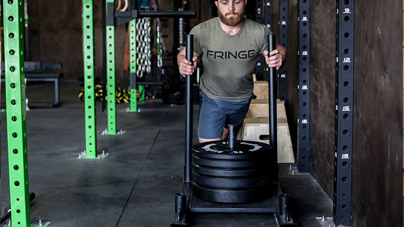 How much weight should you load on a prowler-type sled?