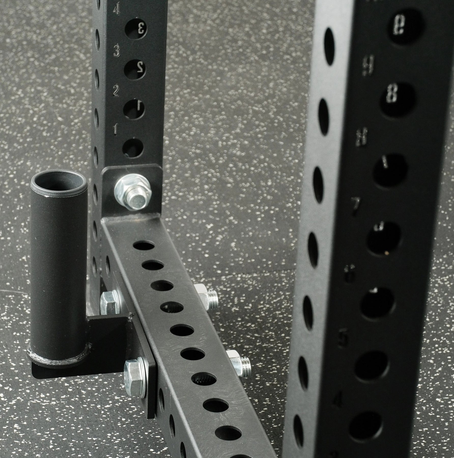 Barbell Row Rack Attachment 3x3 Fringe Sport Barbell Holder Storage Attachment
