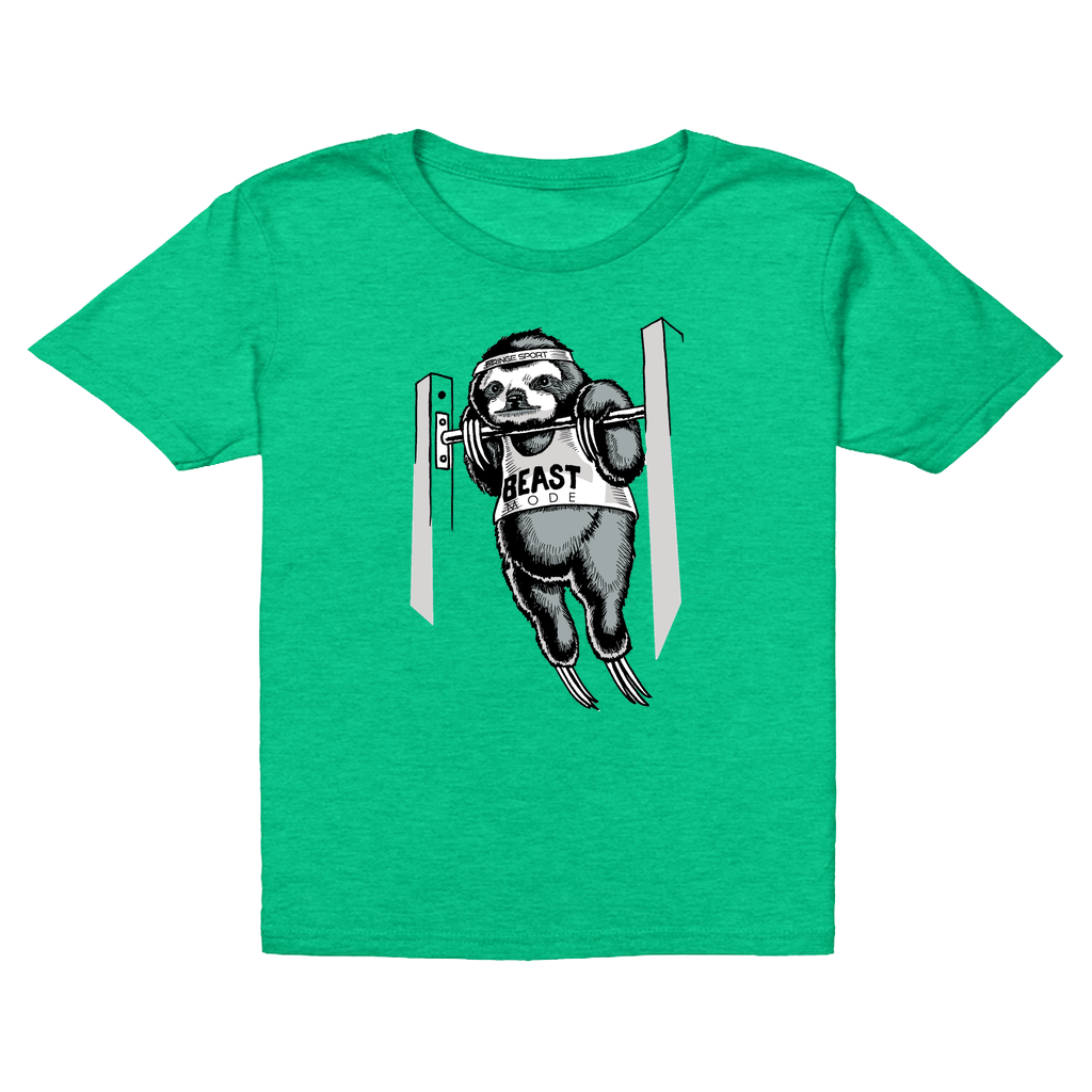 Kid's Beast Mode Sloth Shirt (10957427268)
