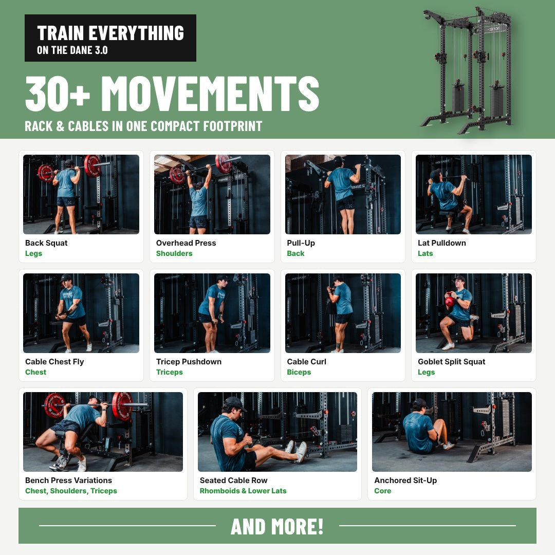 The Dane 3.0 | All-in-One Squat Rack Functional Trainer