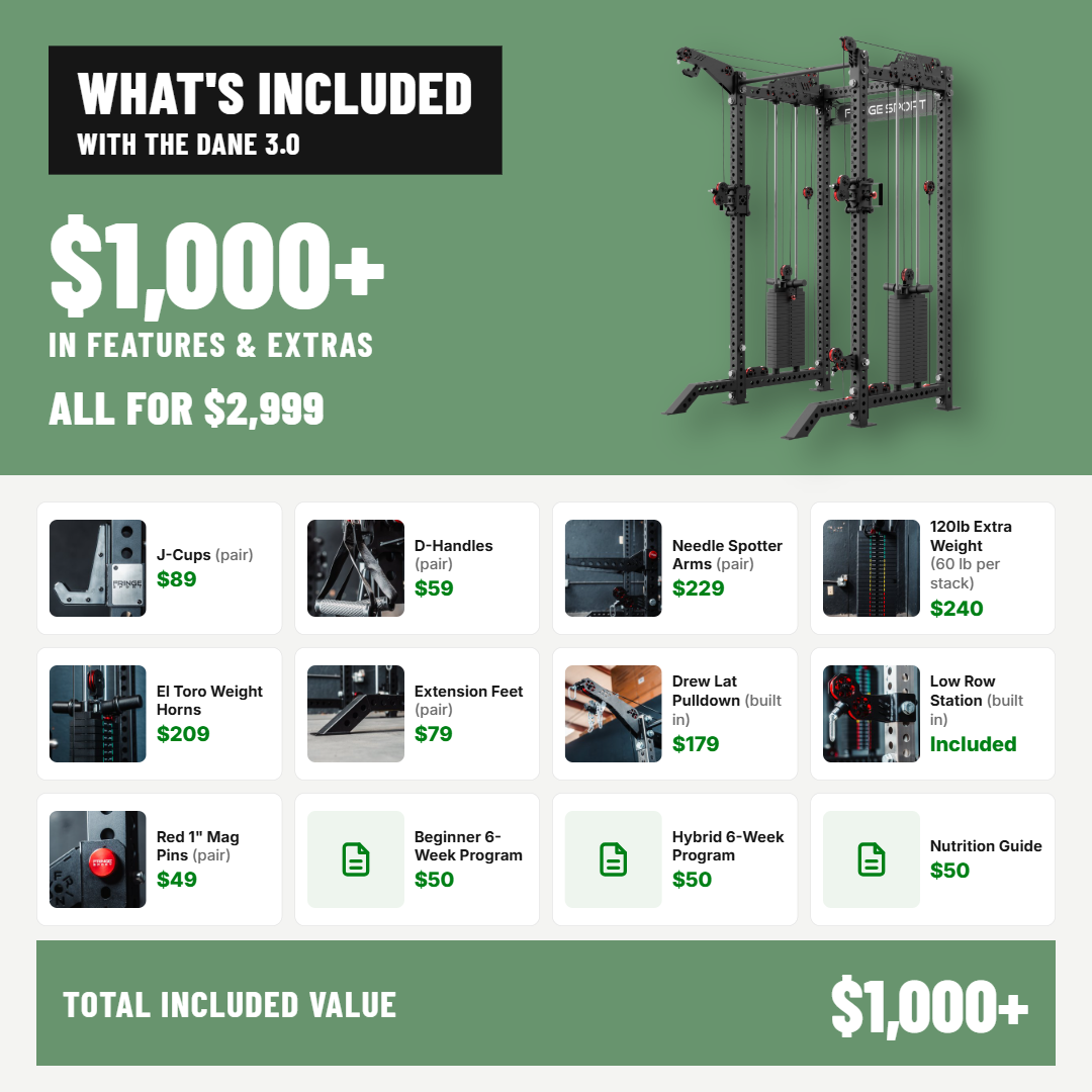 The Dane 3.0 | All-in-One Squat Rack Functional Trainer