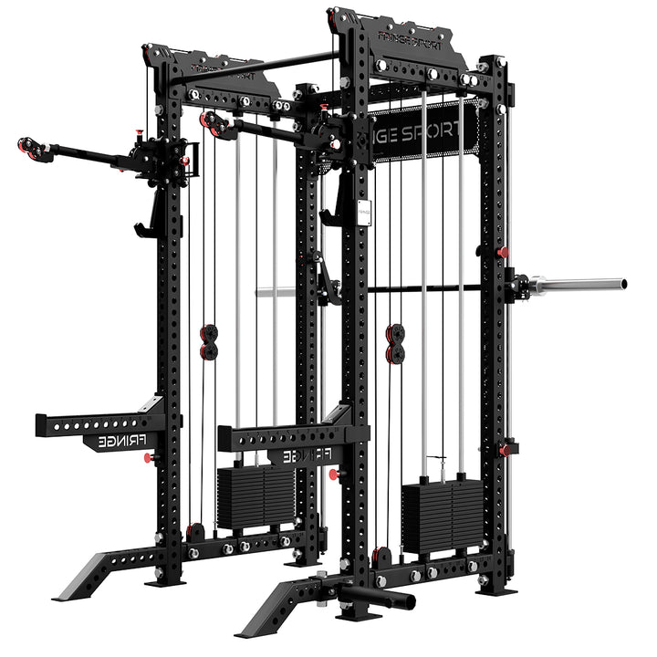 The Dane 2.0 Fully Loaded - Half Rack with Cable Crossover and Smith Machine