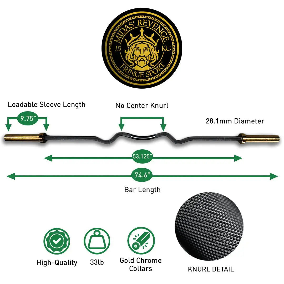 EZ Curl Bar Midas Fringe Sport