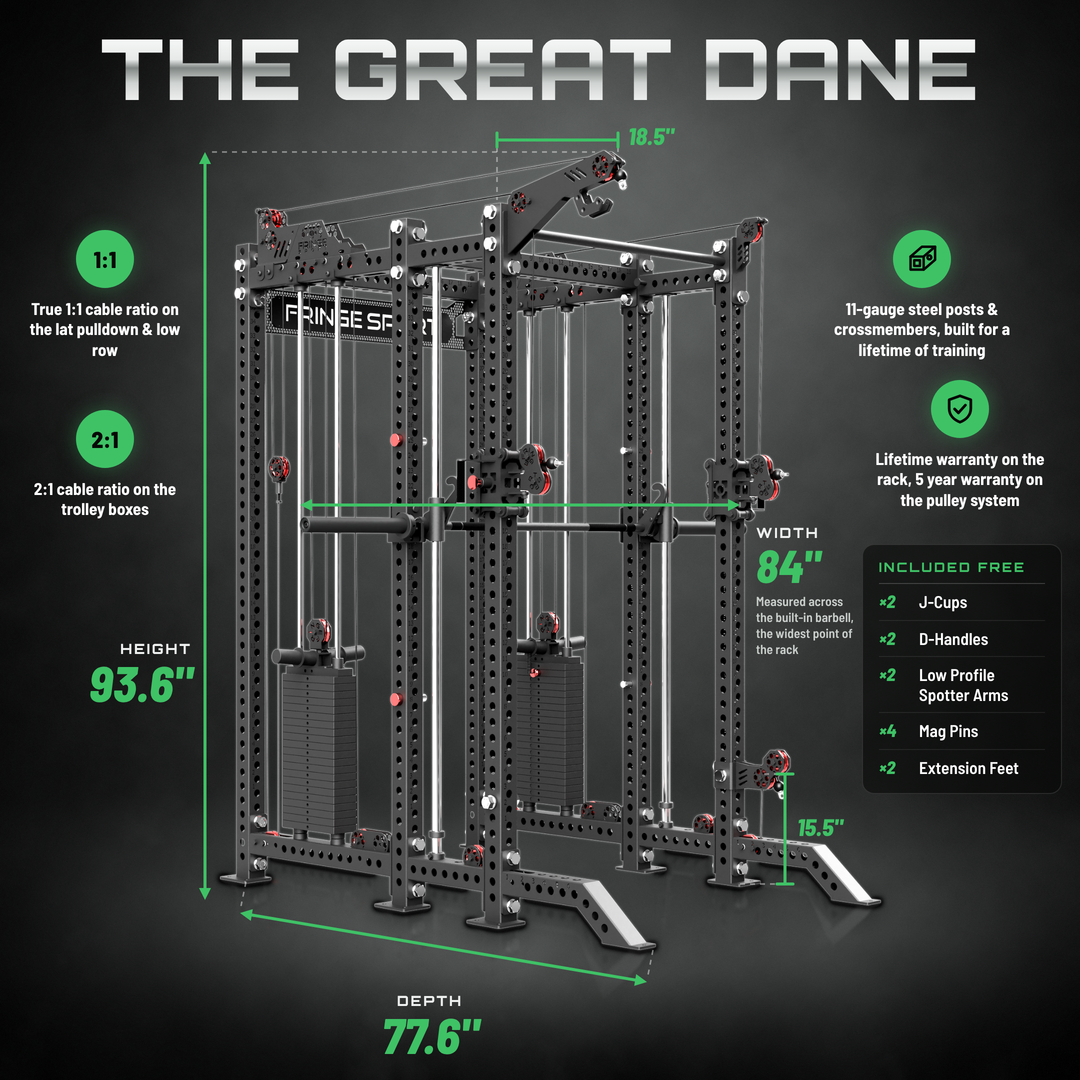The Great Dane | Smith Machine + All-In-One Functional Trainer