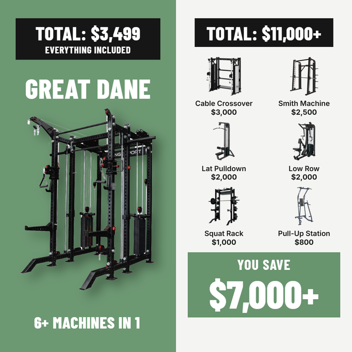 The Great Dane | Smith Machine + All-In-One Functional Trainer