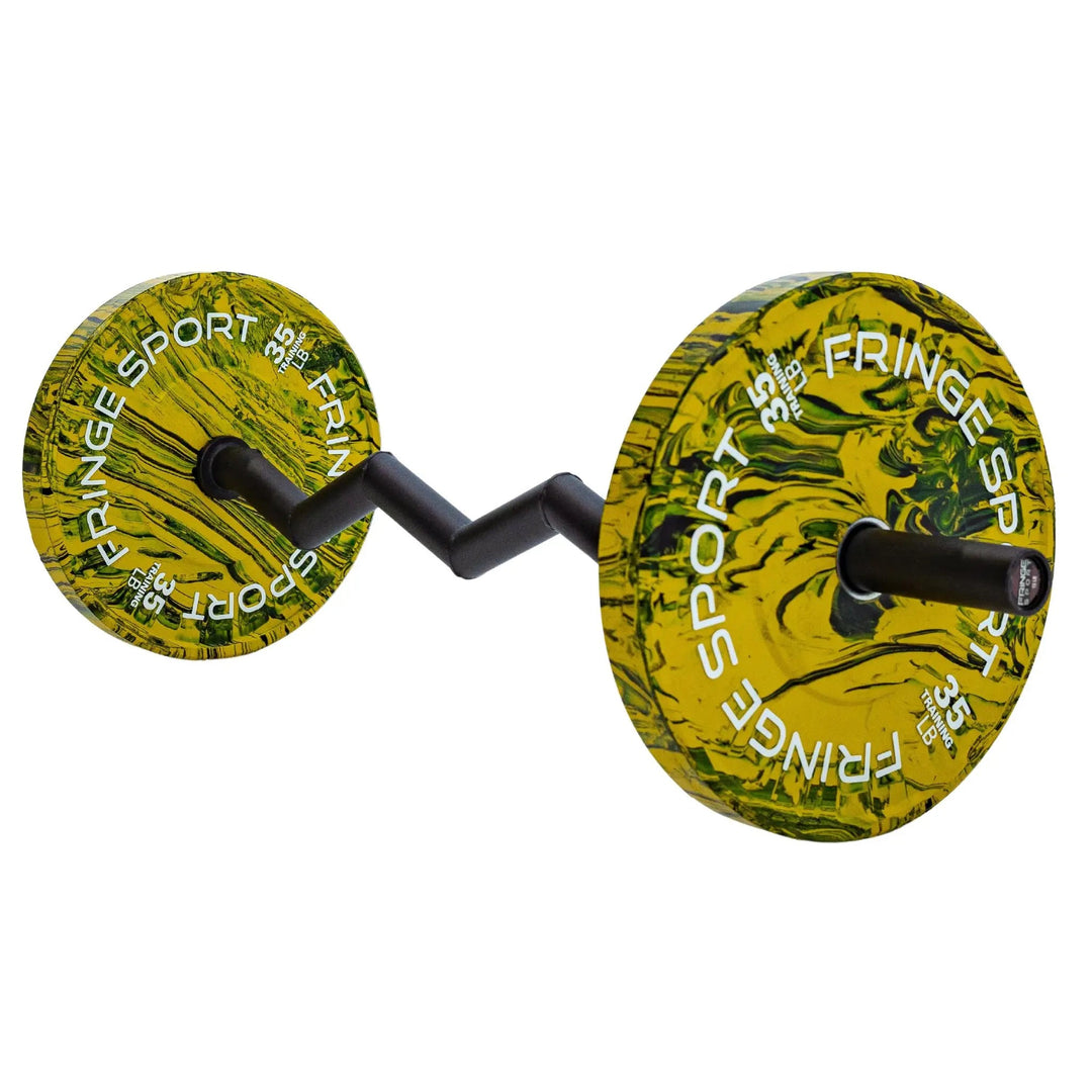Gold's online gym olympic curl bar kit