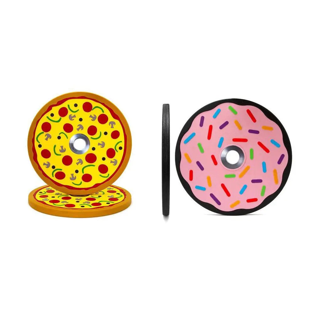 Pizza & Donut Bumper Set (10lb Pair) - Fringe Sport