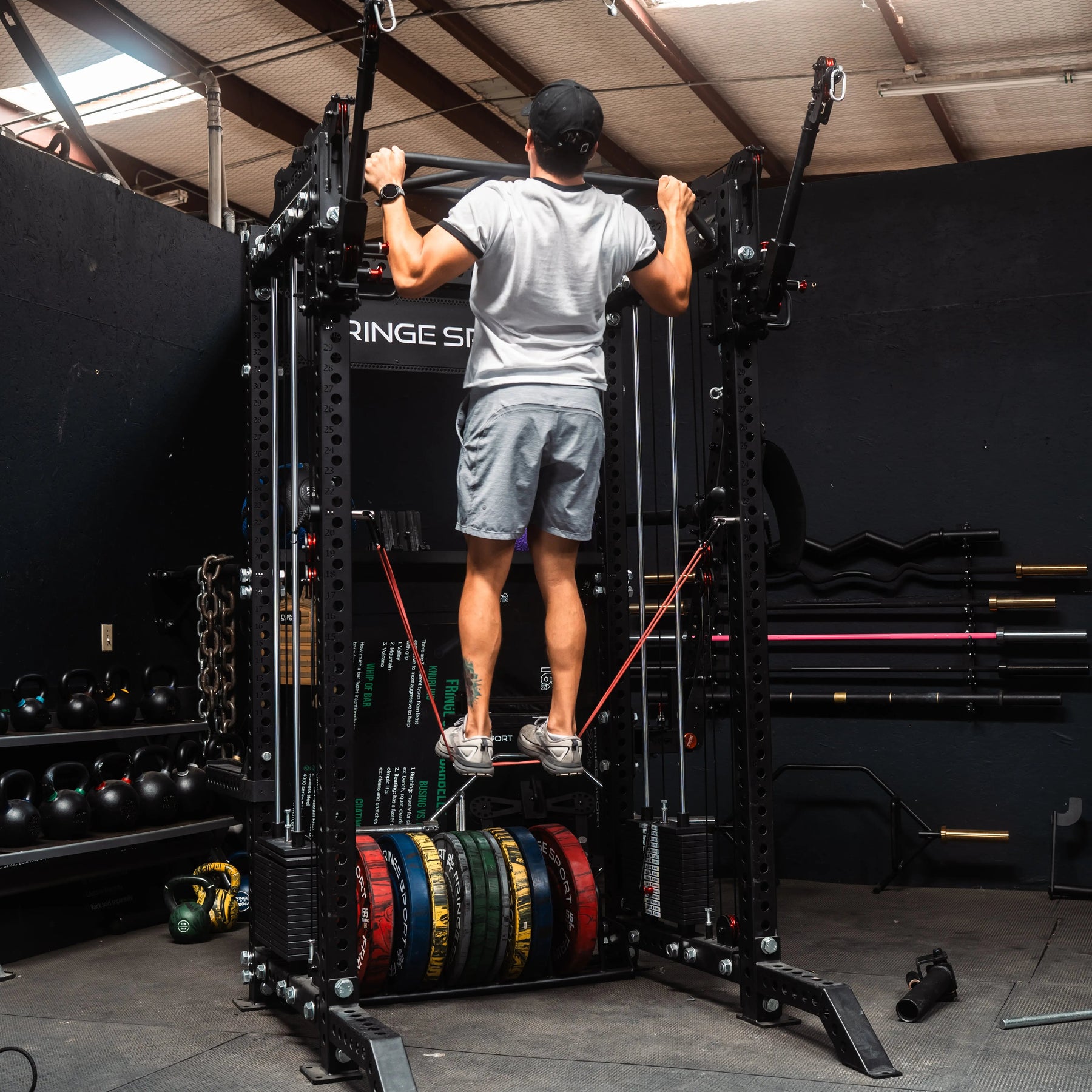 Gym Pin Spring Bench Mag Pin - Magnetic Hitch Gym Pin for Squat Racks – Fringe Sport