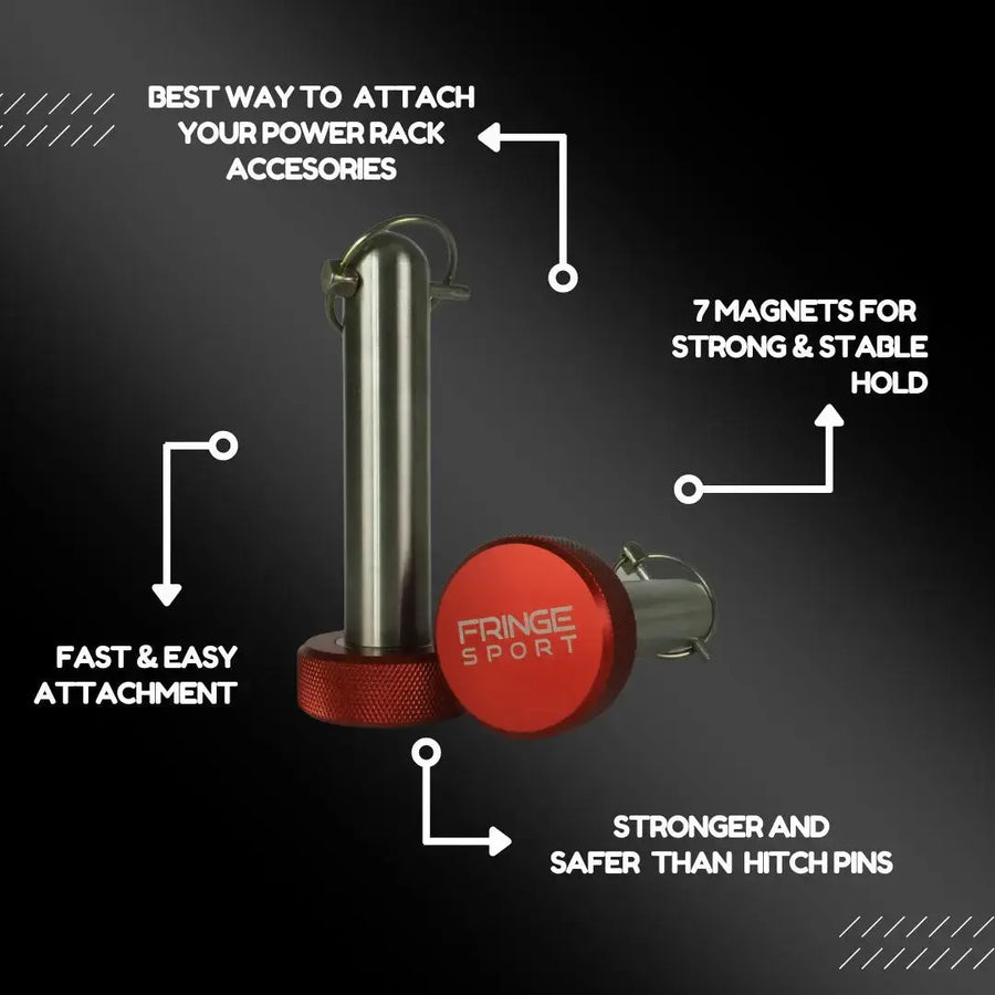Mag Pin - Magnetic Hitch Gym Pin for Squat Racks – Fringe Sport