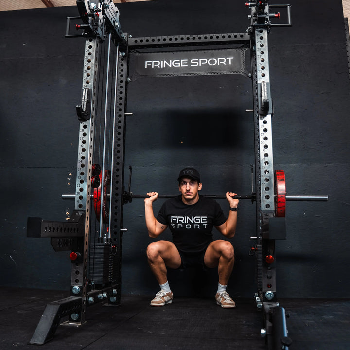 The Dane 2 Fully Loaded - Half Rack with Cable Crossover, Smith Machine, and 20kg Barbell Fringe Sport