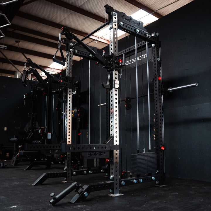 The Dane 2 Fully Loaded - Half Rack with Cable Crossover, Smith Machine, and 20kg Barbell Fringe Sport
