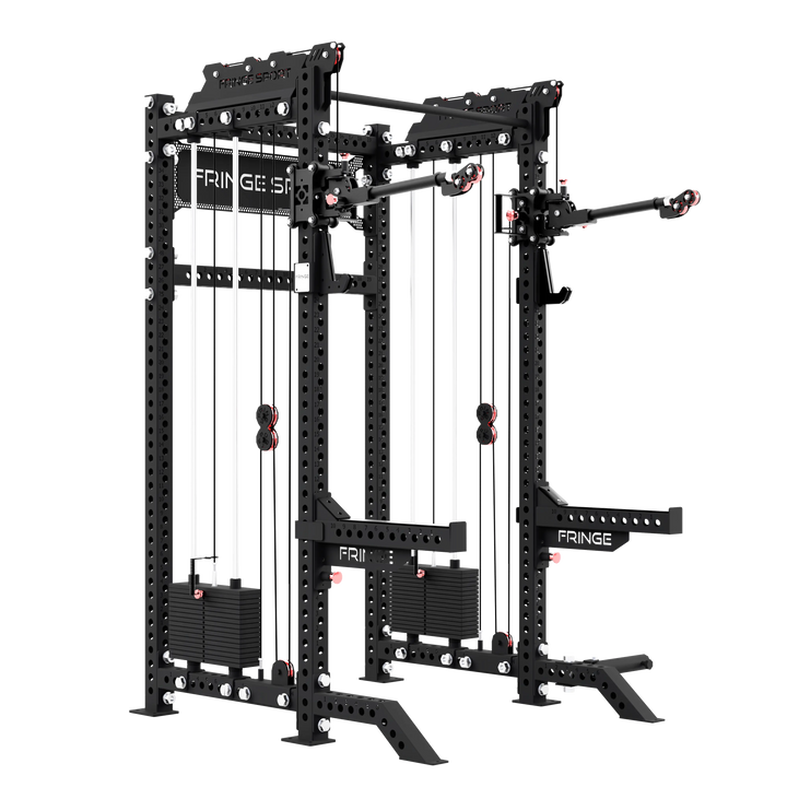 The Dane 2 + Gibbon Arms, Squat Rack with Cable Crossover Fringe Sport