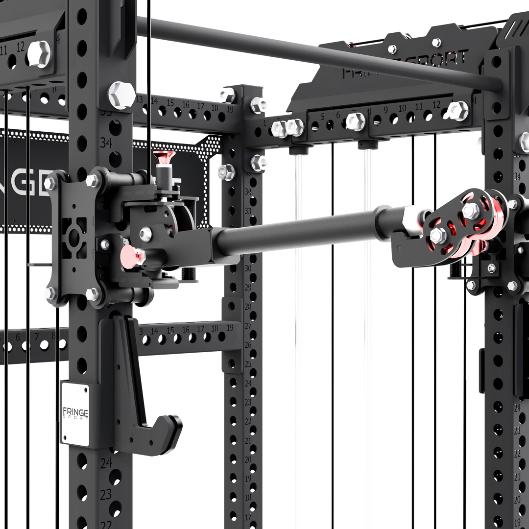 The Dane 2 + Gibbon Arms, Squat Rack with Cable Crossover Fringe Sport