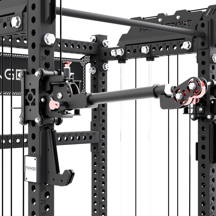 The Dane 2 + Gibbon Arms, Squat Rack with Cable Crossover Fringe Sport