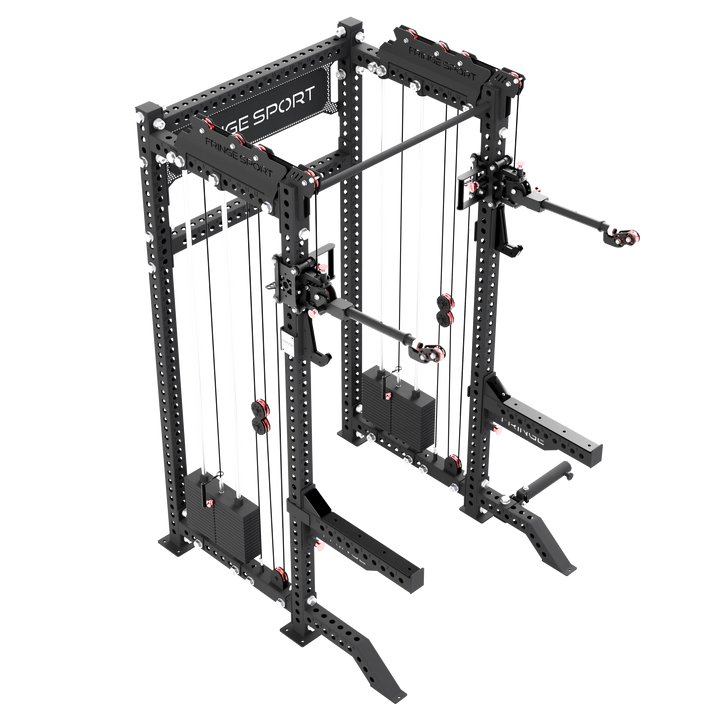 The Dane 2 + Gibbon Arms, Squat Rack with Cable Crossover Fringe Sport