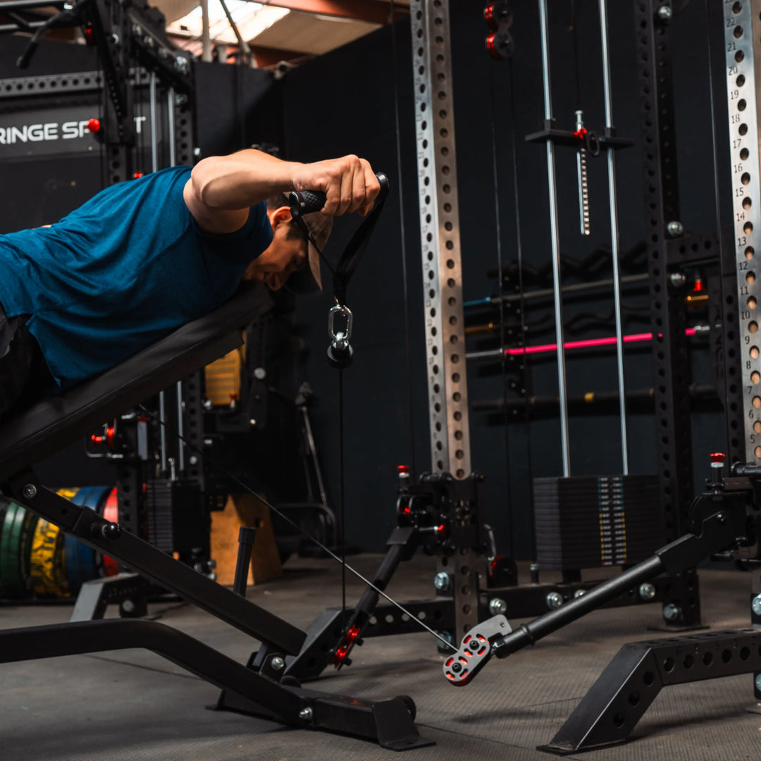 The Dane 2 + Gibbon Arms, Squat Rack with Cable Crossover Fringe Sport