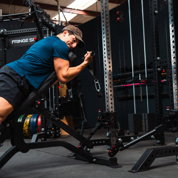 The Dane 2 + Gibbon Arms, Squat Rack with Cable Crossover Fringe Sport