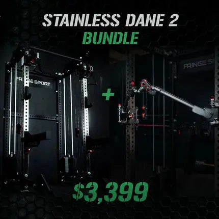 The Dane 2 + Gibbon Arms, Squat Rack with Cable Crossover Fringe Sport