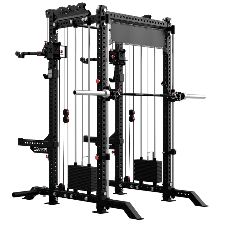 The Dane 2 Fully Loaded - Half Rack with Cable Crossover, Smith Machine, and 20kg Barbell Fringe Sport