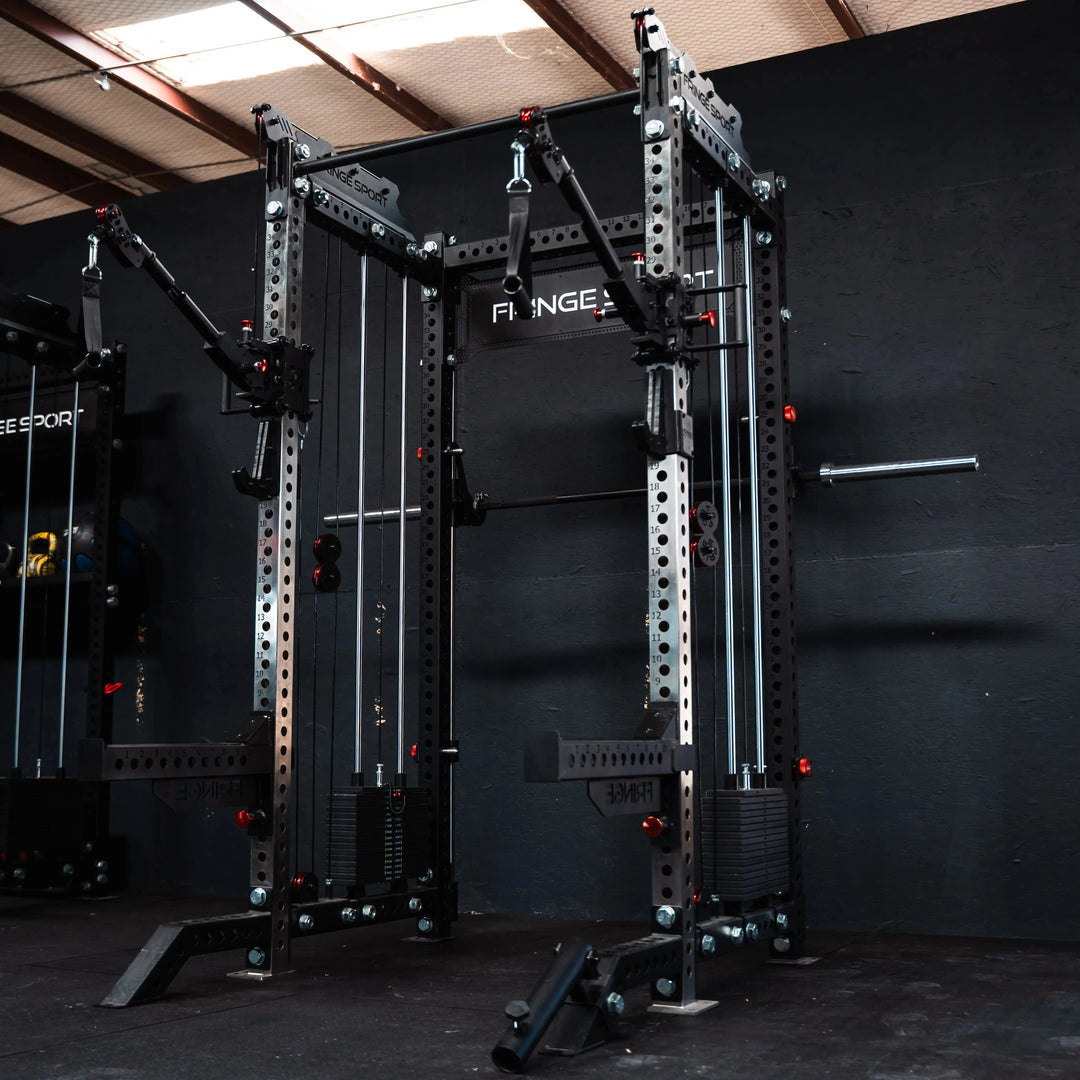The Dane 2 Fully Loaded - Half Rack with Cable Crossover, Smith Machine, and 20kg Barbell Fringe Sport