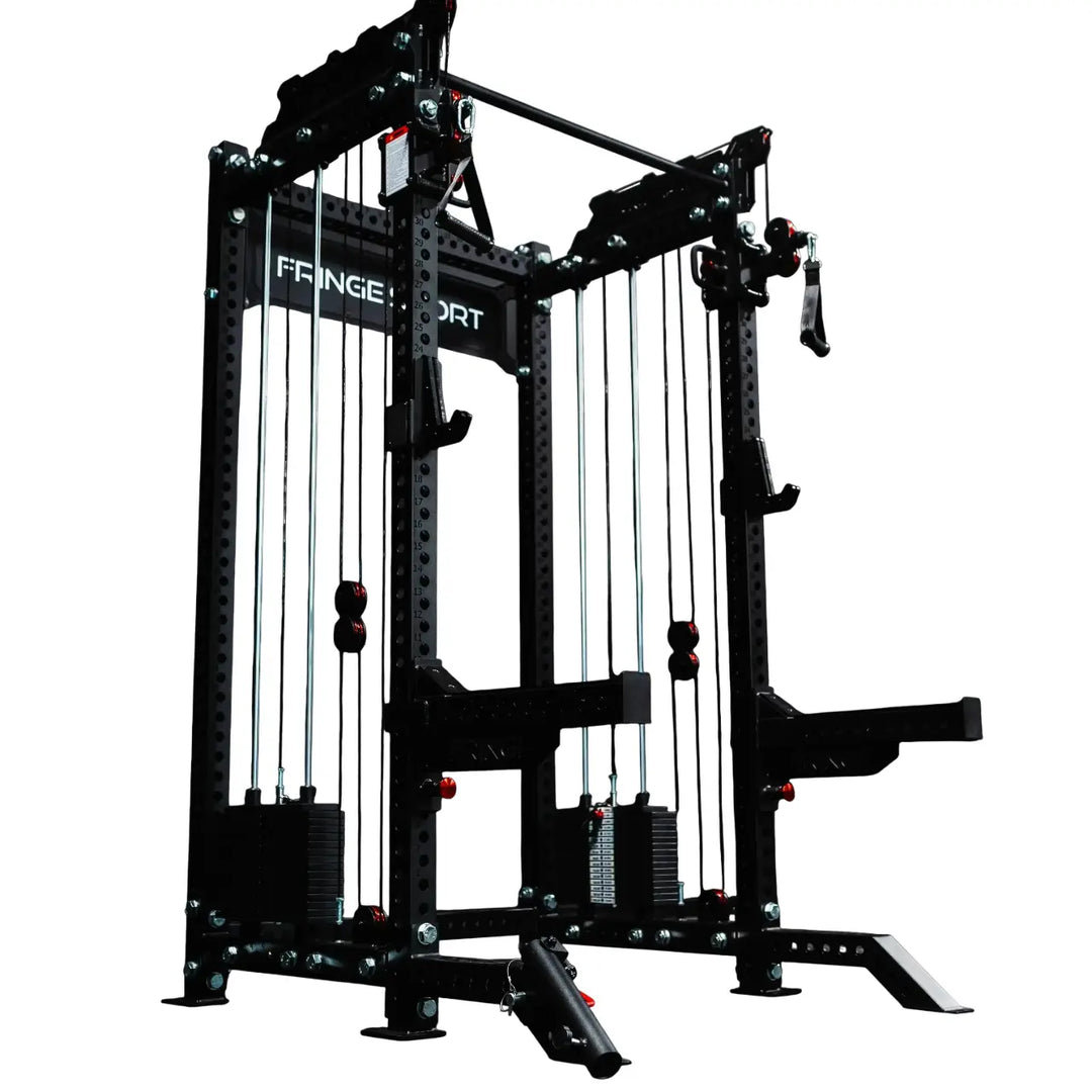 The Dane 2.0, Half Rack Functional Trainer (Attachments Package) Fringe Sport Black