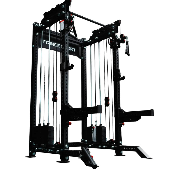 The Dane 2.0, Half Rack Functional Trainer (Attachments Package) Fringe Sport Black