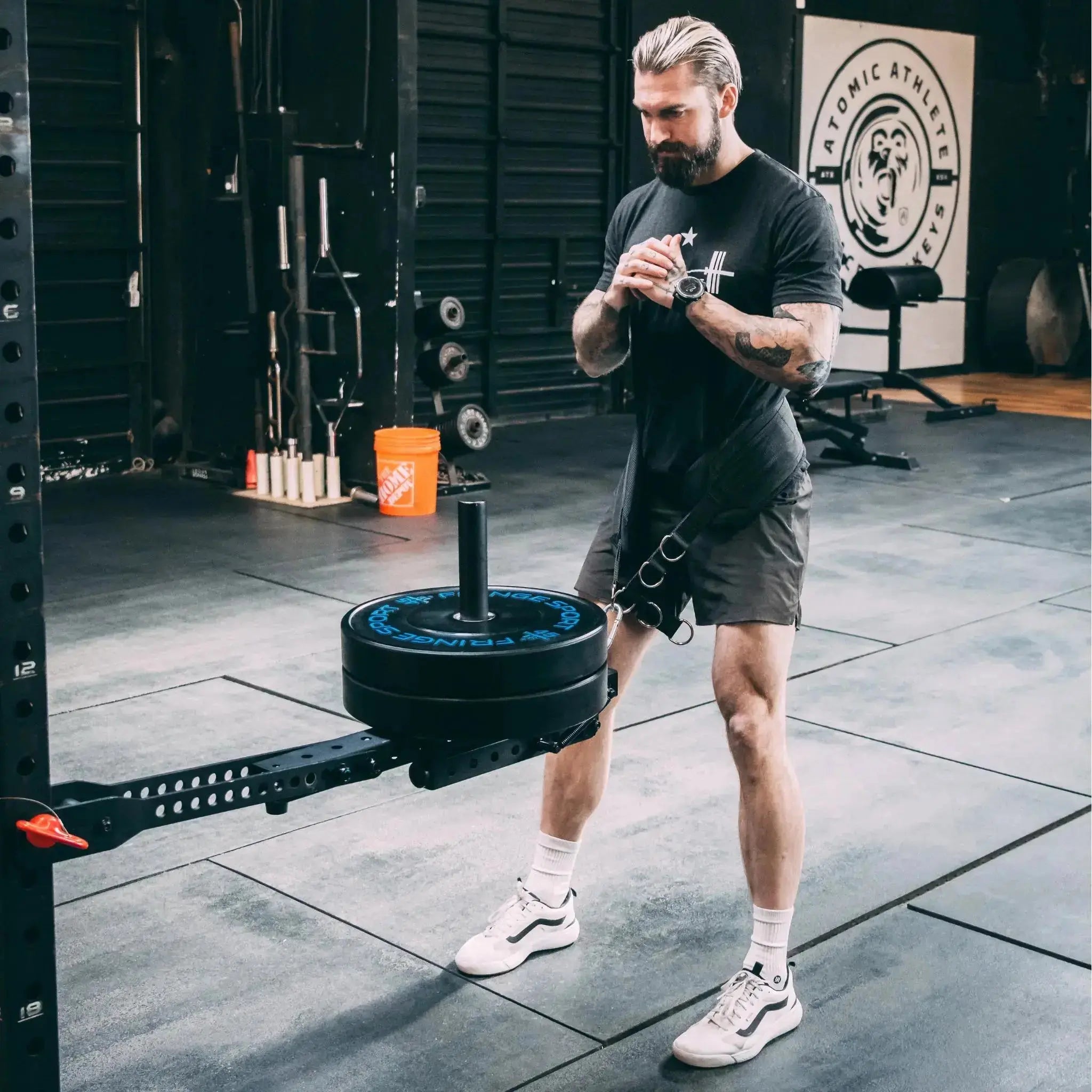 FRINGE SPORT フリンジスポーツ ベルトスクワット キックスタンド付き Amazon | フリンジ スポーツ マンモス ユニバーサル ベルト スクワット