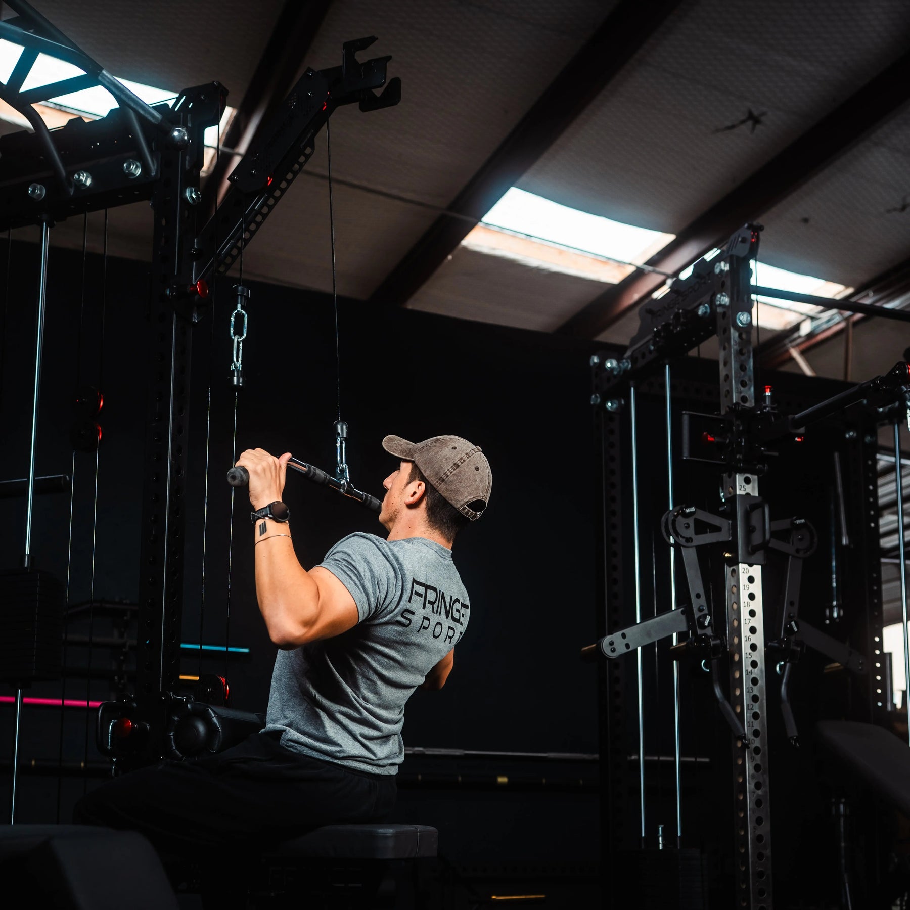 Bush Rack Drew The Drew Lat Pulldown Rack Attachment | Rack Accessory | Fringe Sport