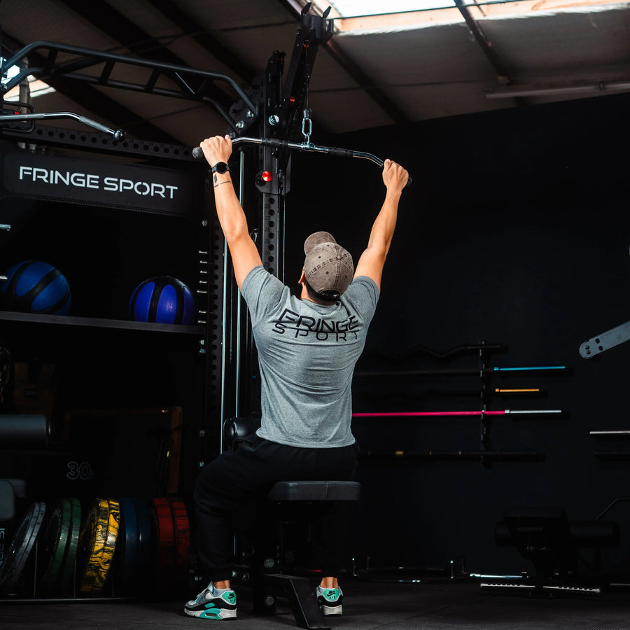 The Drew Lat Pulldown Rack Attachment | Rack Accessory | Fringe Sport