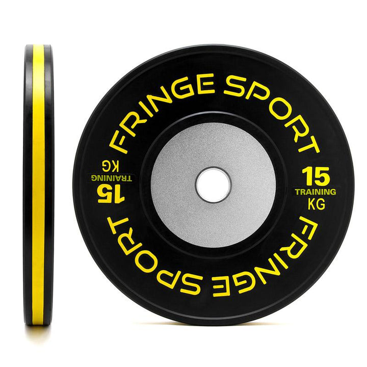 Black training competition plate 15kg yellow (650766516271)
