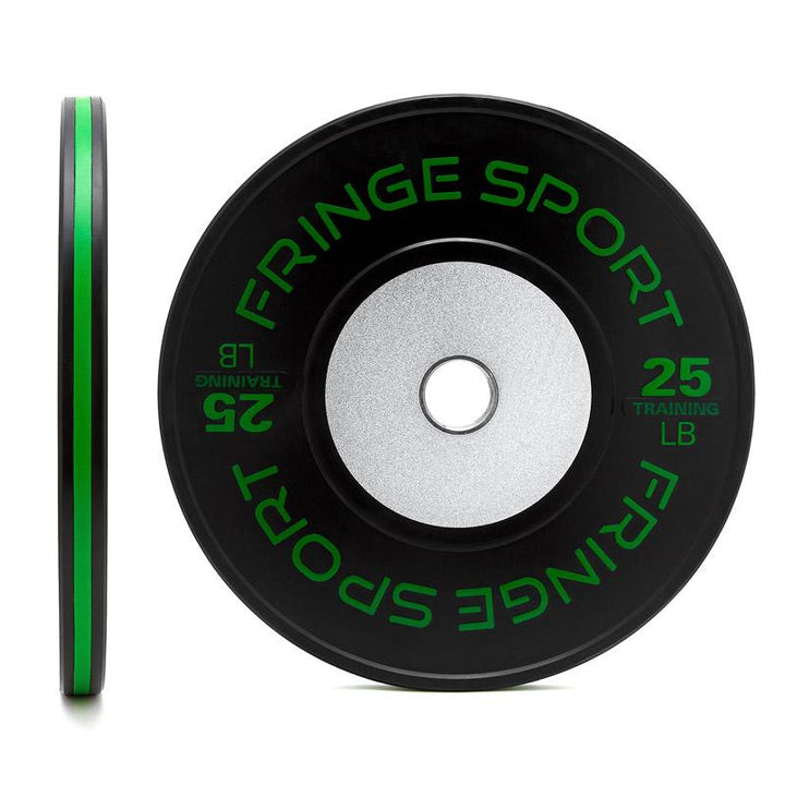 Black training competition plate 25lb green (650771333167)