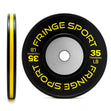 Black training competition plate 35lb yellow (650771333167)